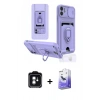 MARSİLYAN™- iPhone 11 Kılıf Vadi Form Prime - Siyah Bilvis 5in1 5D Magic Hayalet Cam Ekran Koruyucu + Yeşil PVD Metal Kamera Lens