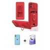 MARSİLYAN™- iPhone 11 Kılıf Vadi Form Prime - Siyah Bilvis 5in1 5D Magic Hayalet Cam Ekran Koruyucu + Neon Fosforlu Kamera Lens - YL