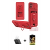 MARSİLYAN™- iPhone 11 Kılıf Vadi Form Prime - Siyah Buffer Cam Ekran Koruyucu + Kamera Lens Koruma Cam - SF