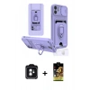 MARSİLYAN™- iPhone 11 Kılıf Vadi Form Prime - Siyah Buffer Cam Ekran Koruyucu + PVD Metal Kamera Lens - YL
