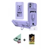 MARSİLYAN™- iPhone 11 Kılıf Vadi Form Prime - Siyah Buffer Cam Ekran Koruyucu + Raze Metal Kamera Lens - KI