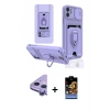 MARSİLYAN™- iPhone 11 Kılıf Vadi Form Prime - Siyah Buffer Hayalet Cam Ekran Koruyucu + Raze Metal Kamera Lens - MR