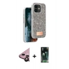 MARSİLYAN™- iPhone 11 Kılıf Vadi Klasik Serisi - Şeffaf 360 Full Body Arka Koruyucu + Raze Metal Kamera Lens - SH