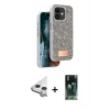 MARSİLYAN™- iPhone 11 Kılıf Vadi Klasik Serisi - Şeffaf 360 Full Body Arka Koruyucu + Raze Metal Kamera Lens - GS
