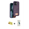 MARSİLYAN™- iPhone 11 Kılıf Vadi Klasik Serisi - Şeffaf Pasifik Cam Ekran Koruyucu + Rainbow Kamera Lens Koruma Cam - KI