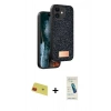 MARSİLYAN™- iPhone 11 Kılıf Vadi Klasik Serisi - Şeffaf Pasifik Cam Ekran Koruyucu + Rainbow Kamera Lens Koruma Cam - KI