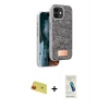 MARSİLYAN™- iPhone 11 Kılıf Vadi Klasik Serisi - Şeffaf Pasifik Cam Ekran Koruyucu + Rainbow Kamera Lens Koruma Cam - KI