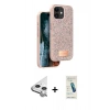 MARSİLYAN™- iPhone 11 Kılıf Vadi Klasik Serisi - Şeffaf Pasifik Cam Ekran Koruyucu + Raze Metal Kamera Lens - GS