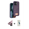 MARSİLYAN™- iPhone 11 Kılıf Vadi Klasik Serisi - Şeffaf Pasifik Cam Ekran Koruyucu + Raze Metal Kamera Lens - SH