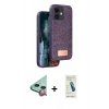 MARSİLYAN™- iPhone 11 Kılıf Vadi Klasik Serisi - Şeffaf Pasifik Cam Ekran Koruyucu + Raze Metal Kamera Lens - KI