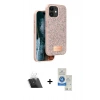 MARSİLYAN™- iPhone 11 Kılıf Vadi Klasik Serisi - Şeffaf Royal Nano Ekran Koruyucu + Kamera Lens Koruma Cam - SF