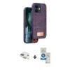 MARSİLYAN™- iPhone 11 Kılıf Vadi Klasik Serisi - Şeffaf Royal Nano Ekran Koruyucu + Pers Alüminyum Kamera Lens - GD