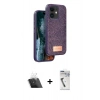 MARSİLYAN™- iPhone 11 Kılıf Vadi Klasik Serisi - Şeffaf Uv Polymer Nano Ekran Koruyucu + Kamera Lens Koruma Cam - SF