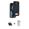 MARSİLYAN™- iPhone 11 Kılıf Vadi Klasik Serisi - Şeffaf Uv Polymer Nano Ekran Koruyucu + Kamera Lens Koruma Cam - SF