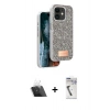 MARSİLYAN™- iPhone 11 Kılıf Vadi Klasik Serisi - Şeffaf Uv Polymer Nano Ekran Koruyucu + Kamera Lens Koruma Cam - SF