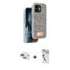 MARSİLYAN™- iPhone 11 Kılıf Vadi Klasik Serisi - Şeffaf Uv Polymer Nano Ekran Koruyucu + Pers Alüminyum Kamera Lens - YL