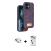 MARSİLYAN™- iPhone 11 Kılıf Vadi Klasik Serisi - Şeffaf Uv Polymer Nano Ekran Koruyucu + Pers Alüminyum Kamera Lens - GD