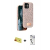 MARSİLYAN™- iPhone 11 Kılıf Vadi Klasik Serisi - Şeffaf Uv Polymer Nano Ekran Koruyucu + Rainbow Kamera Lens Koruma Cam - KI