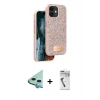 MARSİLYAN™- iPhone 11 Kılıf Vadi Klasik Serisi - Şeffaf Uv Polymer Nano Ekran Koruyucu + Raze Metal Kamera Lens - MI