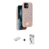 MARSİLYAN™- iPhone 11 Kılıf Vadi Klasik Serisi - Şeffaf Uv Polymer Nano Ekran Koruyucu + Renkli Kamera Lens Koruma Cam - TU