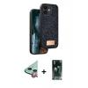 MARSİLYAN™- iPhone 11 Kılıf Vadi Klasik Serisi - Siyah 360 Mat Full Body Arka Koruyucu + Raze Metal Kamera Lens - KI