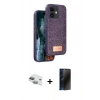 MARSİLYAN™- iPhone 11 Kılıf Vadi Klasik Serisi - Siyah 3D Antistatik Hayalet Cam Ekran Koruyucu + Pers Alüminyum Kamera Lens - YL