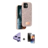 MARSİLYAN™- iPhone 11 Kılıf Vadi Klasik Serisi - Siyah 3D Antistatik Mat Seramik Nano Ekran Koruyucu + Raze Metal Kamera Lens - MR