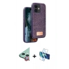 MARSİLYAN™- iPhone 11 Kılıf Vadi Klasik Serisi - Siyah 3D Antistatik Seramik Nano Ekran Koruyucu + Raze Metal Kamera Lens - KI