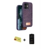 MARSİLYAN™- iPhone 11 Kılıf Vadi Klasik Serisi - Siyah 6D Antistatik Mat Seramik Hayalet Nano Ekran Koruyucu + Rainbow Kamera Lens Koruma Cam - KI