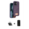 MARSİLYAN™- iPhone 11 Kılıf Vadi Klasik Serisi - Siyah 6D Antistatik Mat Seramik Hayalet Nano Ekran Koruyucu + Kamera Lens Koruma Cam - SF