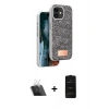 MARSİLYAN™- iPhone 11 Kılıf Vadi Klasik Serisi - Siyah 6D Antistatik Mat Seramik Hayalet Nano Ekran Koruyucu + Kamera Lens Koruma Cam - SF