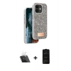 MARSİLYAN™- iPhone 11 Kılıf Vadi Klasik Serisi - Siyah 6D Antistatik Mat Seramik Hayalet Nano Ekran Koruyucu + Kamera Lens Koruma Cam - SF