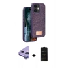 MARSİLYAN™- iPhone 11 Kılıf Vadi Klasik Serisi - Siyah 6D Antistatik Mat Seramik Hayalet Nano Ekran Koruyucu + Raze Metal Kamera Lens - MR