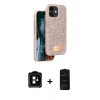 MARSİLYAN™- iPhone 11 Kılıf Vadi Klasik Serisi - Siyah 6D Antistatik Mat Seramik Hayalet Nano Ekran Koruyucu + PVD Metal Kamera Lens - TU