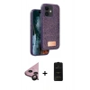 MARSİLYAN™- iPhone 11 Kılıf Vadi Klasik Serisi - Siyah 6D Antistatik Mat Seramik Hayalet Nano Ekran Koruyucu + Raze Metal Kamera Lens - SH