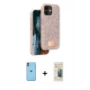 MARSİLYAN™- iPhone 11 Kılıf Vadi Klasik Serisi - Siyah 6D Mat Seramik Hayalet Nano Ekran Koruyucu + Neon Fosforlu Kamera Lens - TU