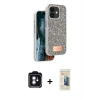 MARSİLYAN™- iPhone 11 Kılıf Vadi Klasik Serisi - Siyah 6D Mat Seramik Hayalet Nano Ekran Koruyucu + PVD Metal Kamera Lens - MI
