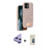 MARSİLYAN™- iPhone 11 Kılıf Vadi Klasik Serisi - Siyah 6D Mat Seramik Hayalet Nano Ekran Koruyucu + Raze Metal Kamera Lens - MR
