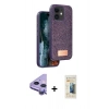 MARSİLYAN™- iPhone 11 Kılıf Vadi Klasik Serisi - Siyah 6D Mat Seramik Hayalet Nano Ekran Koruyucu + Raze Metal Kamera Lens - MR