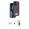 MARSİLYAN™- iPhone 11 Kılıf Vadi Klasik Serisi - Siyah 6D Mat Seramik Hayalet Nano Ekran Koruyucu + Renkli Kamera Lens Koruma Cam - TU