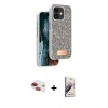 MARSİLYAN™- iPhone 11 Kılıf Vadi Klasik Serisi - Siyah Bilvis 3D Mat Cam Ekran Koruyucu + Pers Alüminyum Kamera Lens - KI