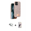 MARSİLYAN™- iPhone 11 Kılıf Vadi Klasik Serisi - Siyah Bilvis 3D Mat Cam Ekran Koruyucu + Pers Alüminyum Kamera Lens - YL