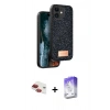 MARSİLYAN™- iPhone 11 Kılıf Vadi Klasik Serisi - Siyah Bilvis 5in1 3D Magic Cam Ekran Koruyucu + Pers Alüminyum Kamera Lens - KI