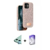 MARSİLYAN™- iPhone 11 Kılıf Vadi Klasik Serisi - Siyah Bilvis 5in1 3D Magic Cam Ekran Koruyucu + Raze Metal Kamera Lens - MI