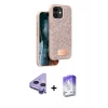 MARSİLYAN™- iPhone 11 Kılıf Vadi Klasik Serisi - Siyah Bilvis 5in1 3D Magic Cam Ekran Koruyucu + Raze Metal Kamera Lens - MR