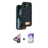MARSİLYAN™- iPhone 11 Kılıf Vadi Klasik Serisi - Siyah Bilvis 5in1 3D Magic Cam Ekran Koruyucu + Raze Metal Kamera Lens - SH