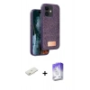 MARSİLYAN™- iPhone 11 Kılıf Vadi Klasik Serisi - Siyah Bilvis 5in1 3D Magic Cam Ekran Koruyucu + Renkli Kamera Lens Koruma Cam - TU