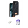 MARSİLYAN™- iPhone 11 Kılıf Vadi Klasik Serisi - Siyah Bilvis 5in1 3D Magic Cam Ekran Koruyucu + Renkli Kamera Lens Koruma Cam - SI