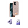 MARSİLYAN™- iPhone 11 Kılıf Vadi Klasik Serisi - Siyah Bilvis 5in1 5D Magic Hayalet Cam Ekran Koruyucu + Raze Metal Kamera Lens - MR