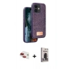 MARSİLYAN™- iPhone 11 Kılıf Vadi Klasik Serisi - Siyah Bilvis Hayalet Cam Ekran Koruyucu + Pers Alüminyum Kamera Lens - KI